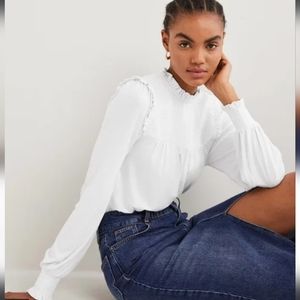 Boden Smocked Yoke Top